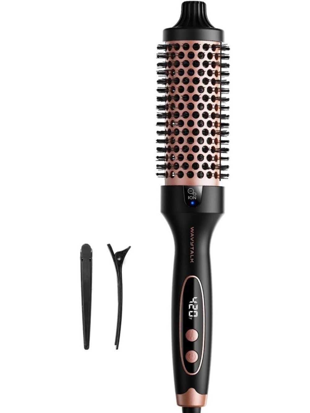 1.5” Thermal Round Brush for Salon-Quality Blowout, Heat Styling Tool